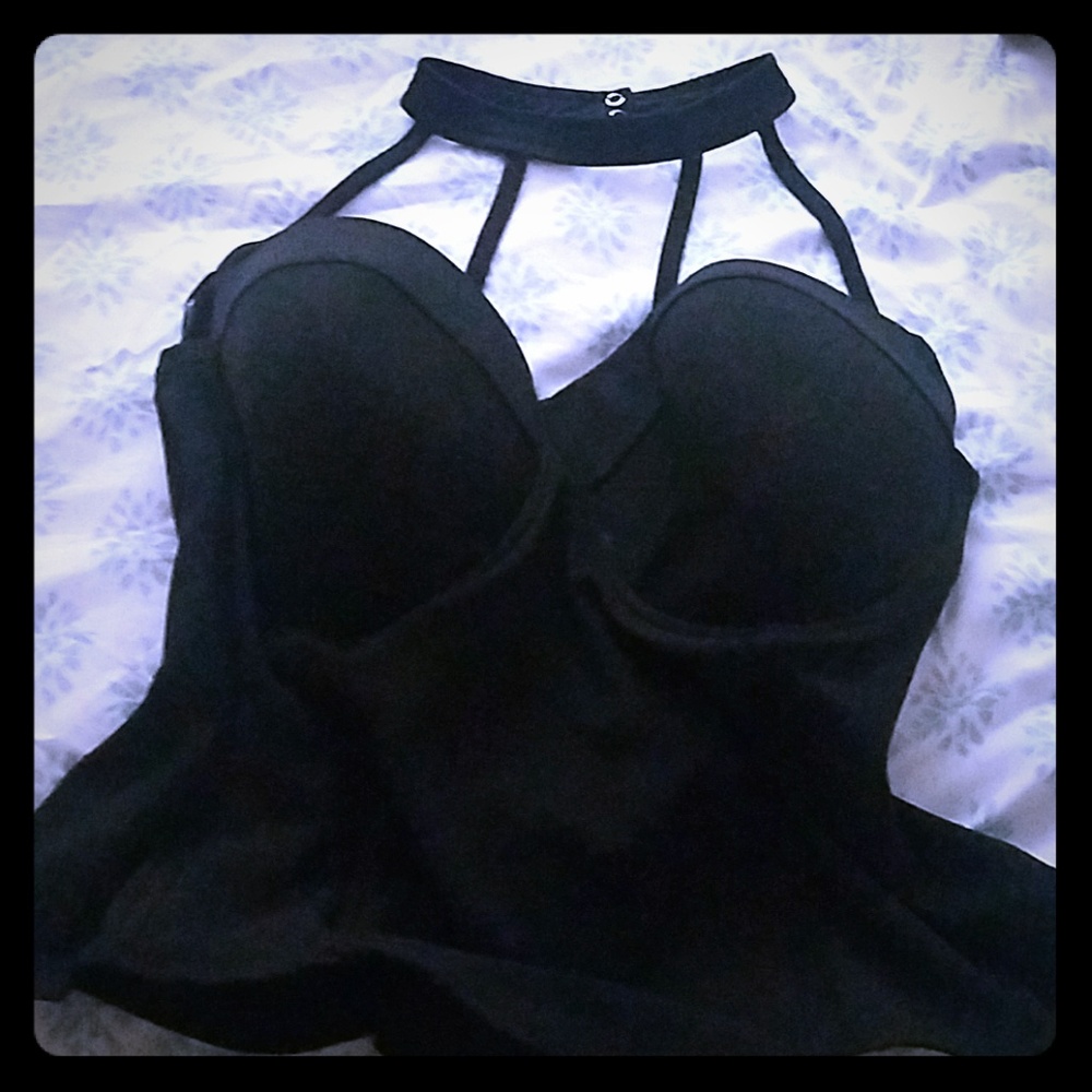 Choker Corset top Charlotte Russe+